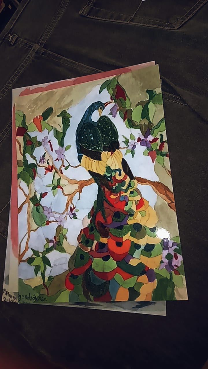 Peacock A4 poster print